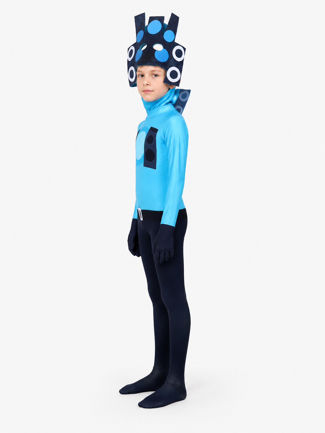 Blue Audio Man Skibidi Toilet Jumpsuit side view