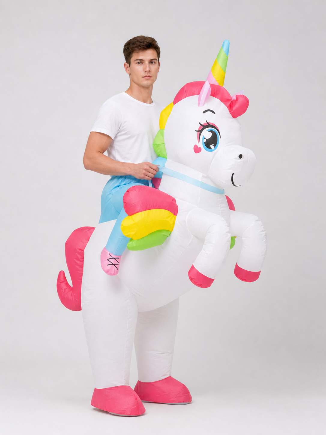 Inflatable Costume: Unicorn, Shark, or Alien
