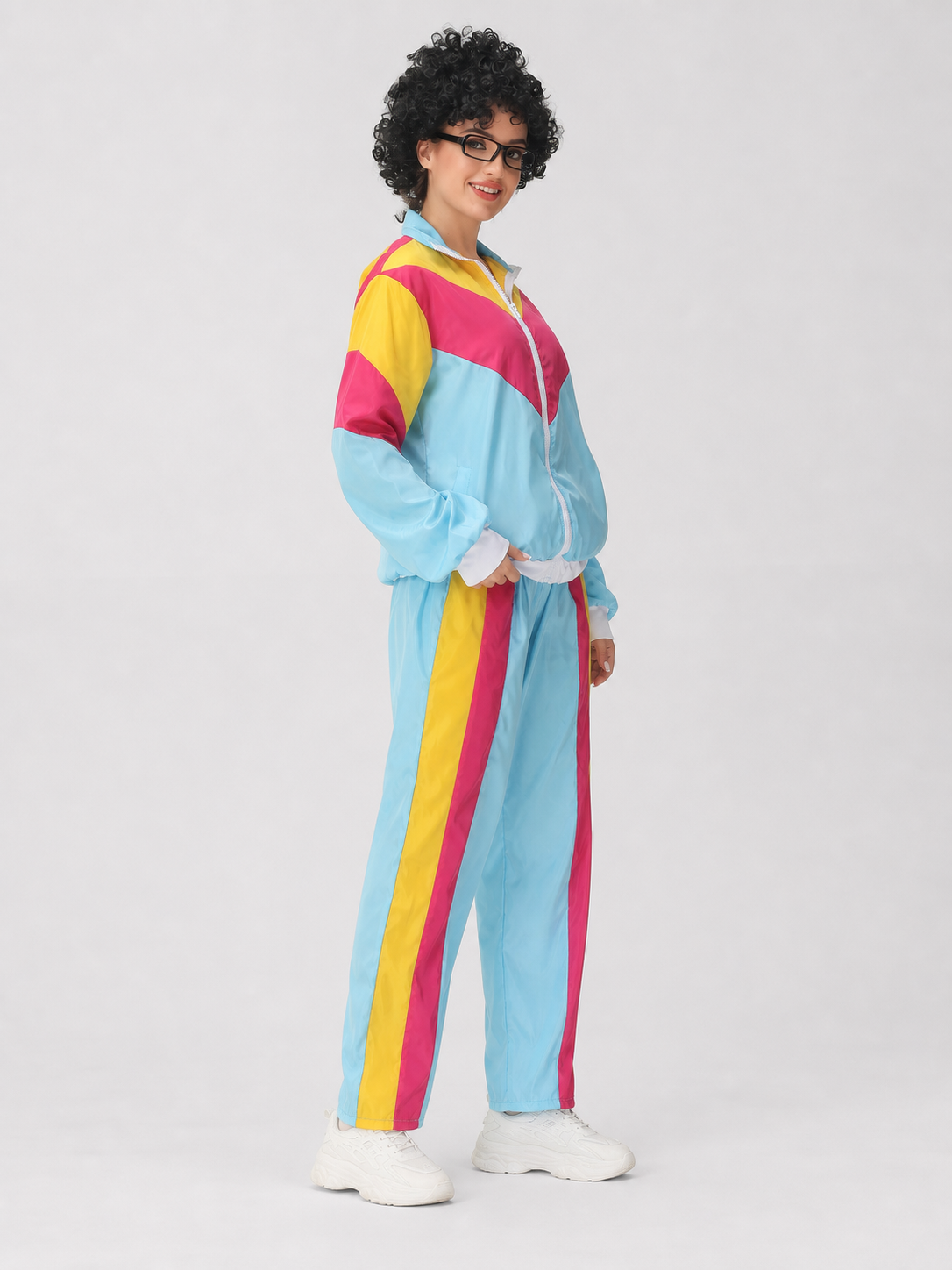 Performance Costume: Geometric Jacket and Pants side view