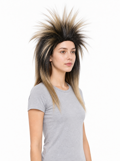 Carnival Brown Spiked Punk Wig