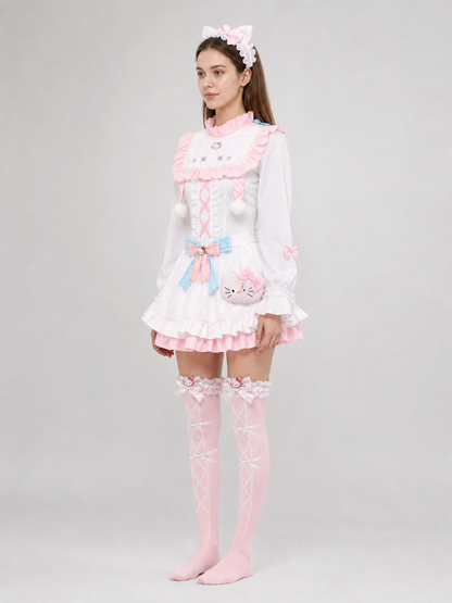 Emma Woods Hello Kitty Cosplay Costume with Accessories