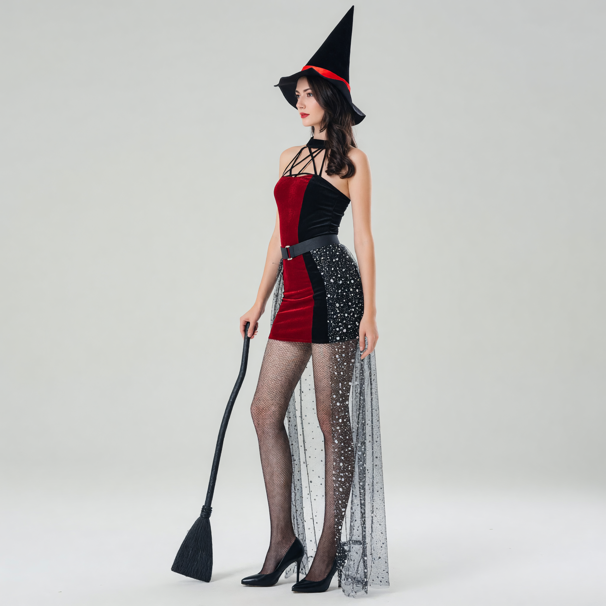 Witch Costume with Hat and Skirt