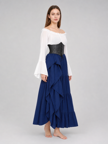 Retro-Style Costume Dress with Corset