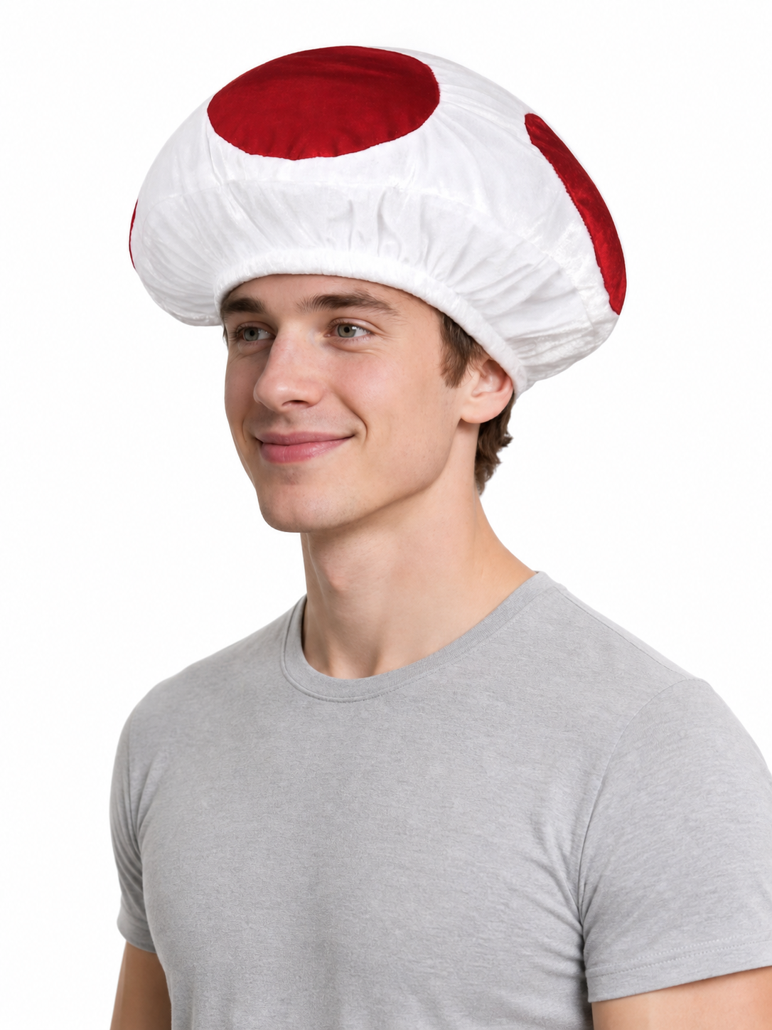 Red and White Mushroom Costume Hat