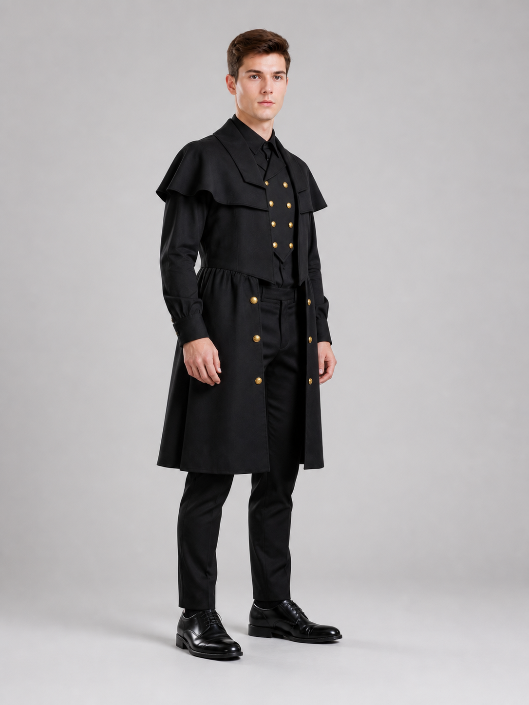 Black Plague Doctor Costume for Cosplay
