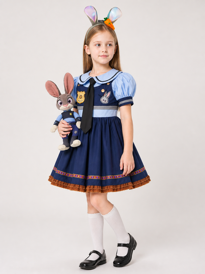 Rabbit Police Officer Carnival Costume for Cosplay side view