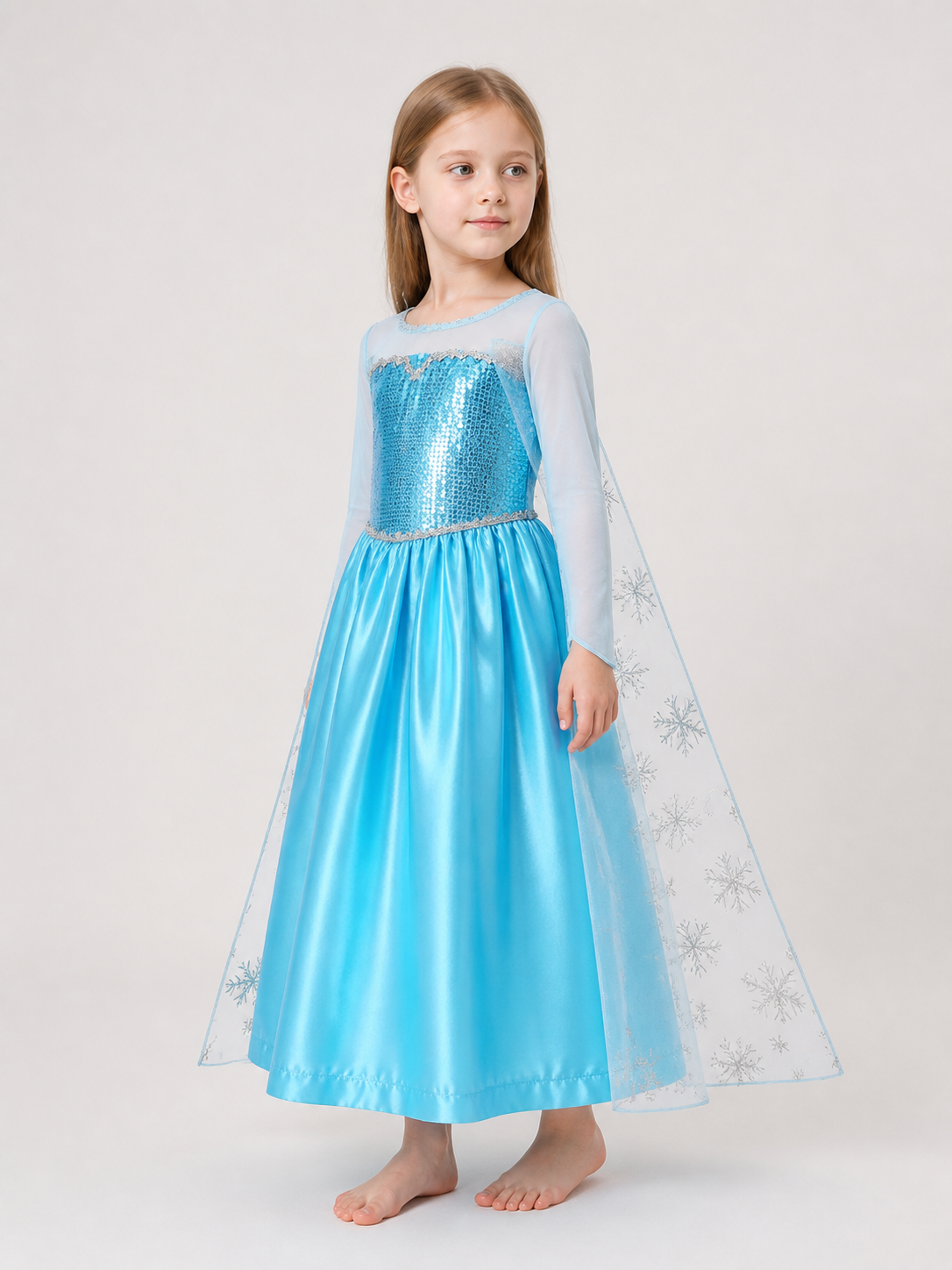 Snowflake Princess Costume for Halloween side view