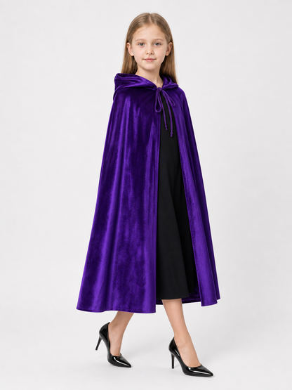 Purple Hooded Carnival Cape