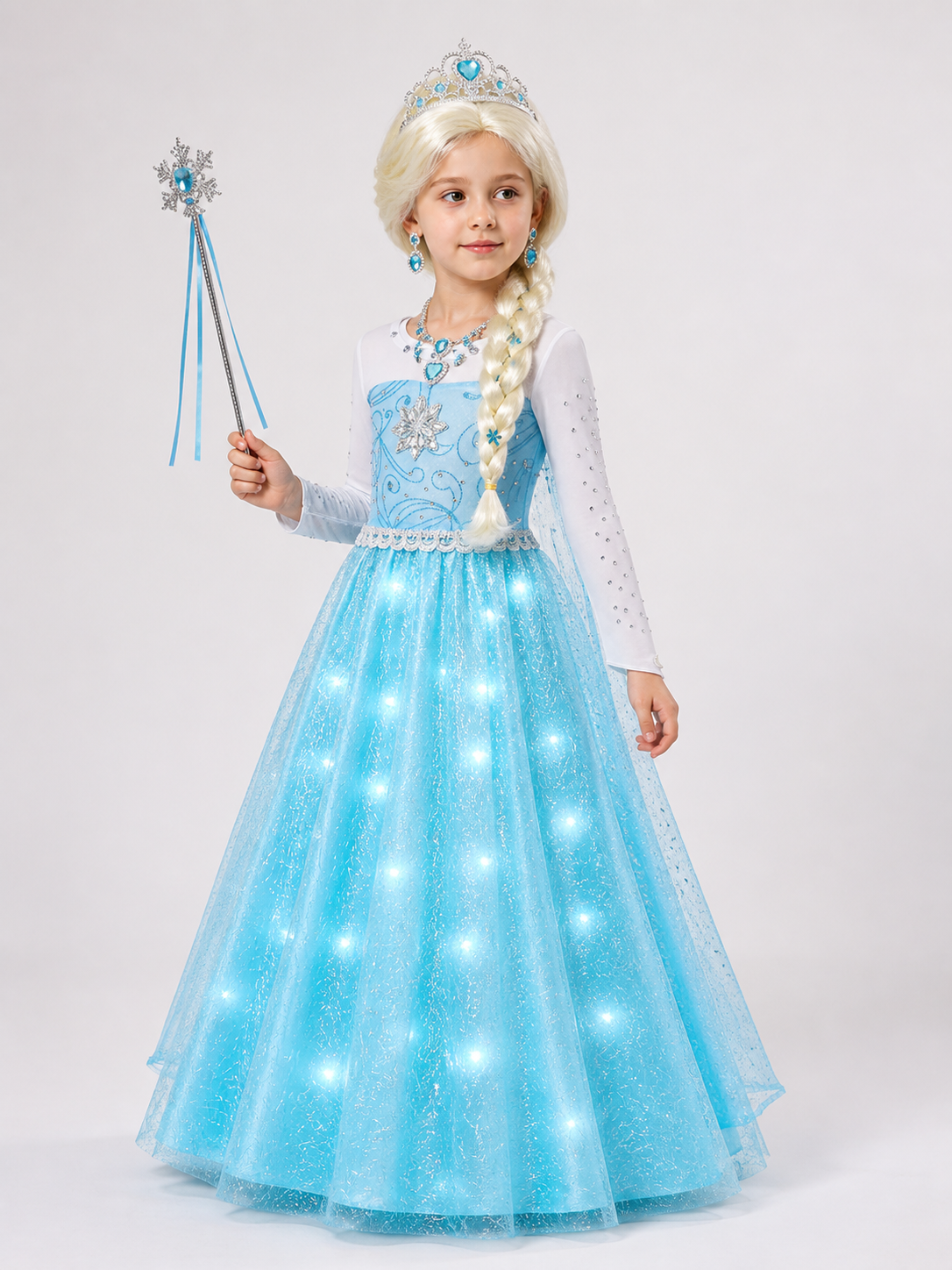 Glowing Princess Costume for Halloween side view
