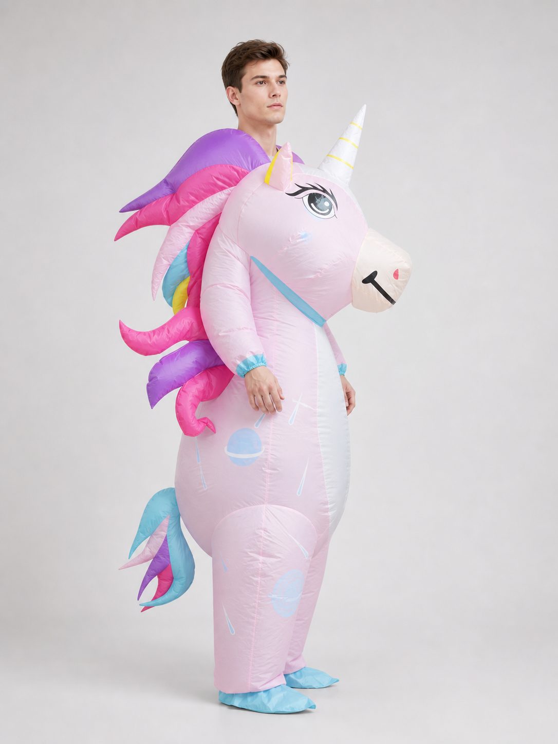 Inflatable Unicorn Costume with Wings for Parties