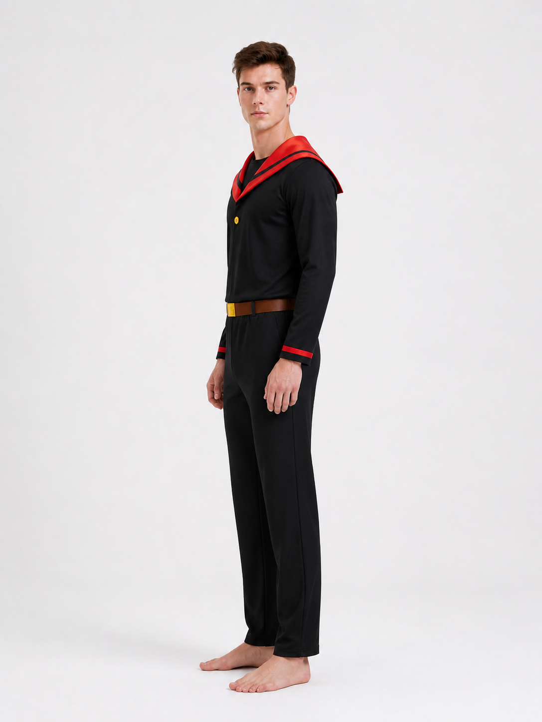 Cosplay Costume with Sailor Collar side view