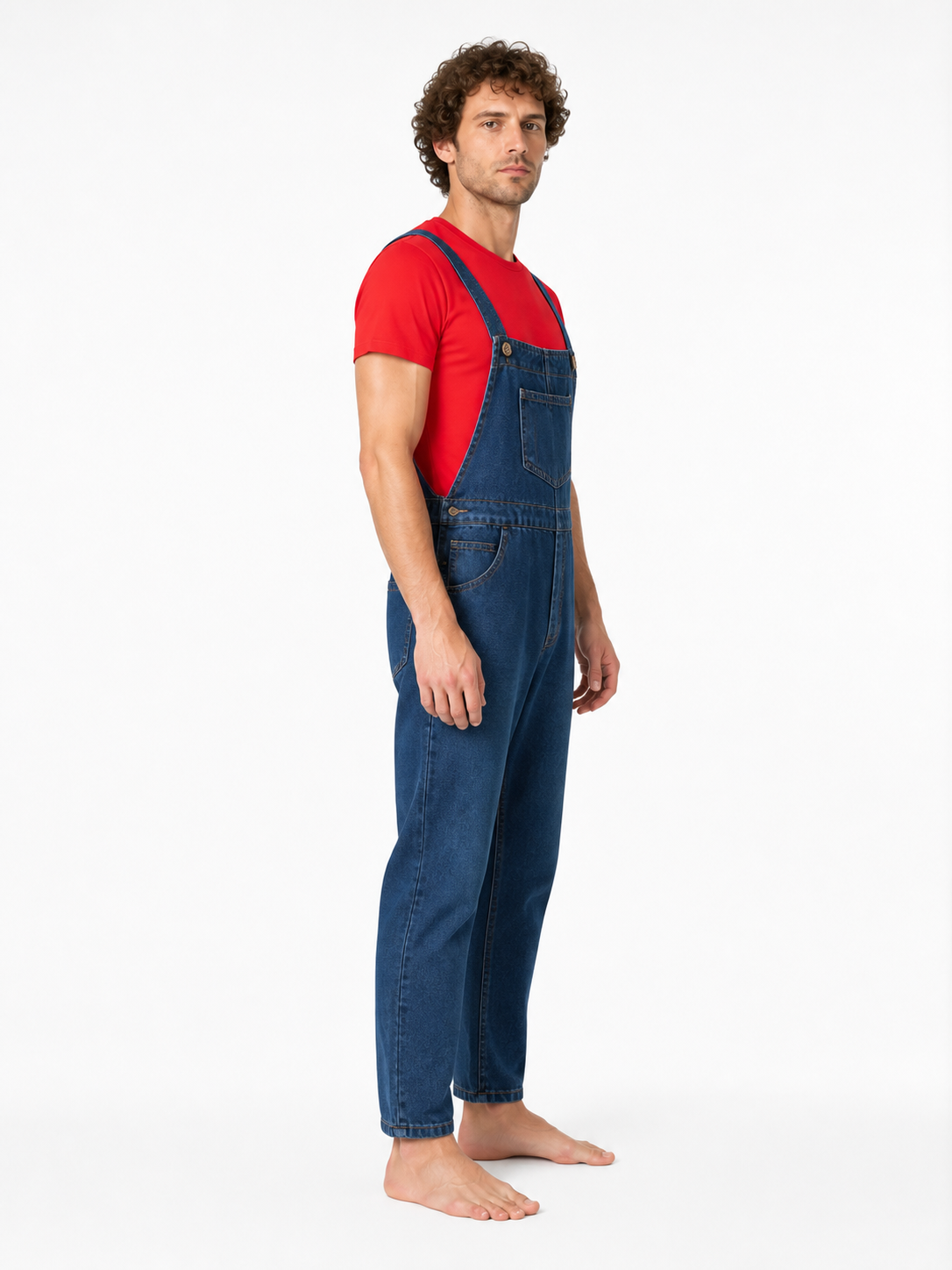 Children’s Set with T-Shirt and Overalls side view