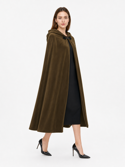 Brown Carnival Cloak with Hood