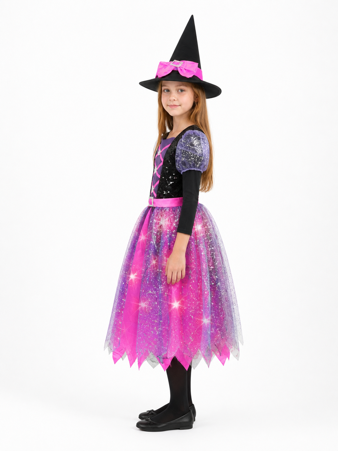 Carnival Costume with Hat and Broom, Dress