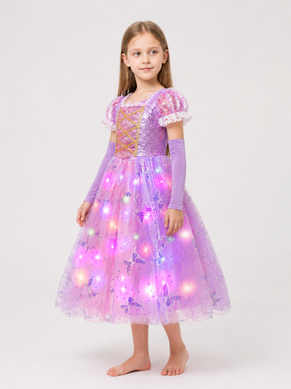 Princess Costume with Glowing Lights side view