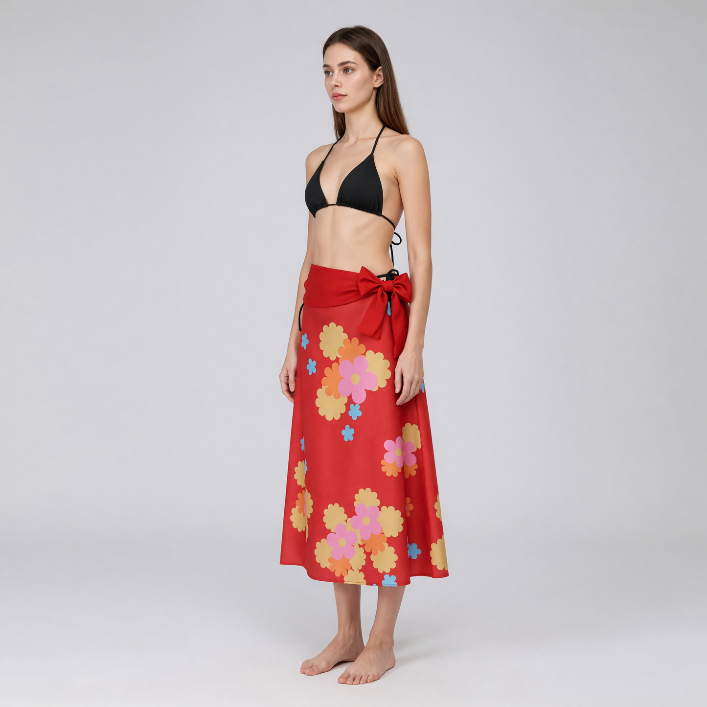 Nami Cosplay Set: Floral Bikini and Skirt