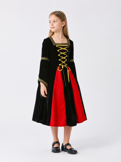 Medieval Court Dress for Stage Cosplay side view