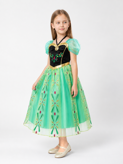 Green Princess Costume Dress for Halloween