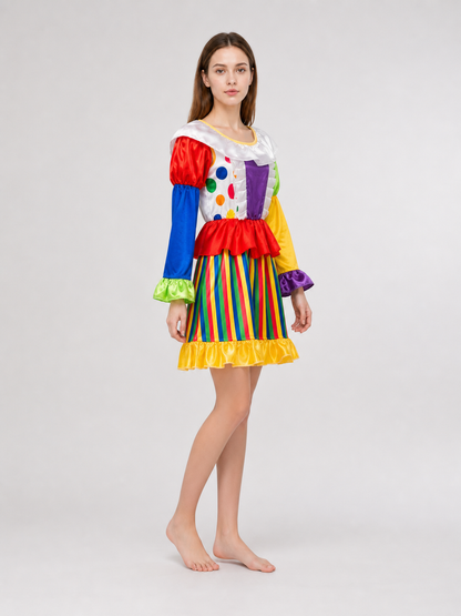 Carnival Clown Costume Dress for Performances