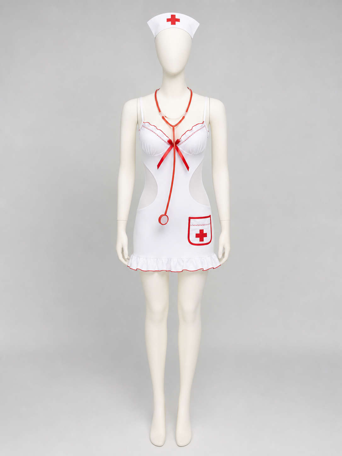 Erotic Nurse Costume for a Role-Play Look side view
