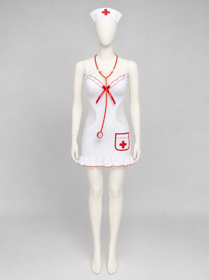 Erotic Nurse Costume for a Role-Play Look side view