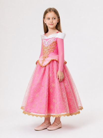 Pink Princess Costume for Halloween side view