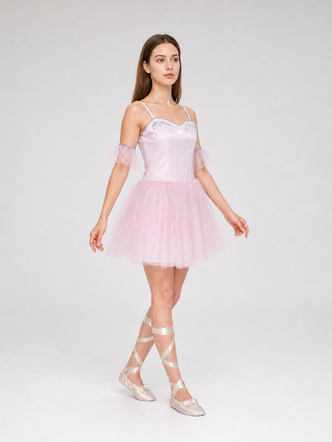 Ballet Stage Dress with Tutu Skirt