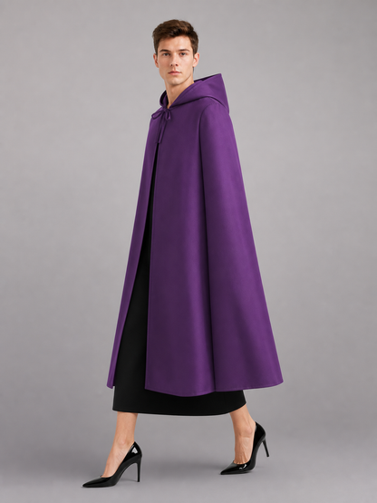 Purple Carnival Cape with Hood