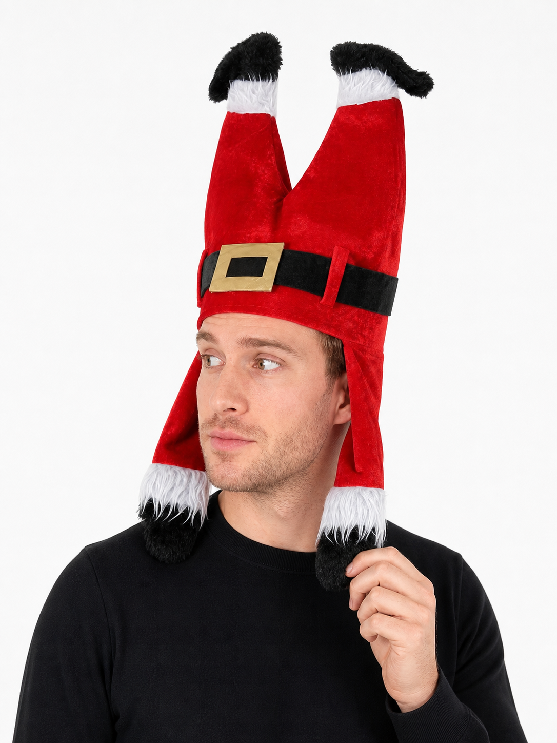 Christmas Carnival Hat with Fuzzy Trim