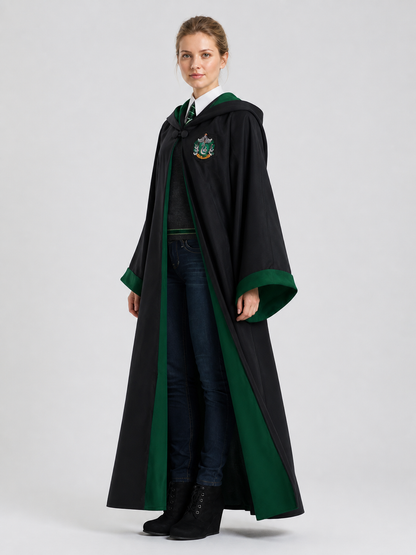 Harry Potter Hooded Robe, Black, Size M-XXL side view