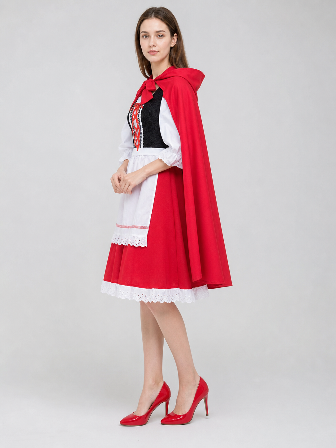 Little Red Riding Hood Carnival Costume with Hood