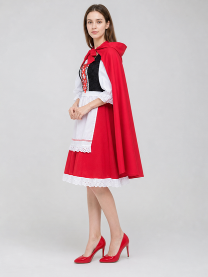 Little Red Riding Hood Carnival Costume with Hood