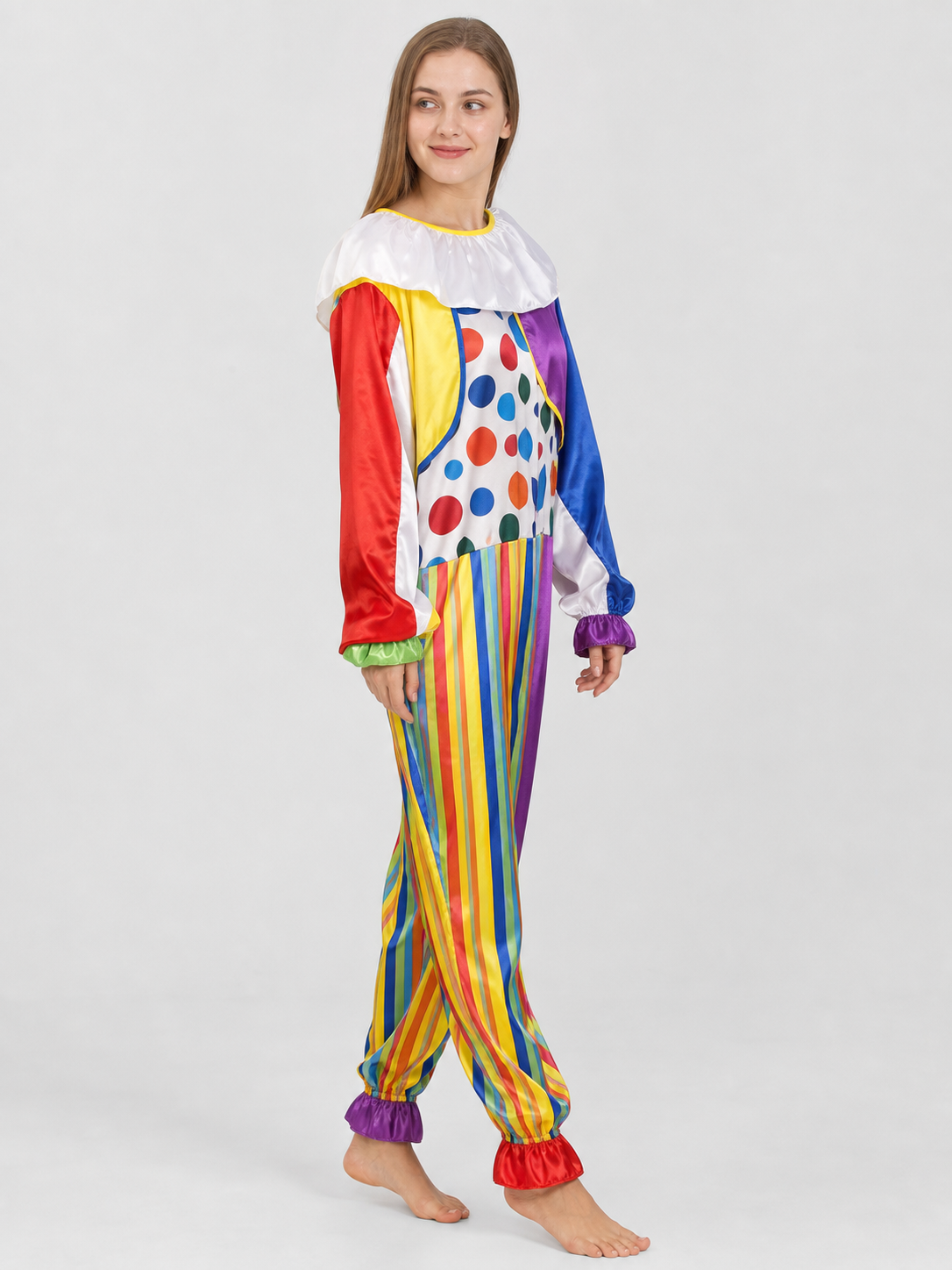 Show-Style Clown Costume, Party Jumpsuit