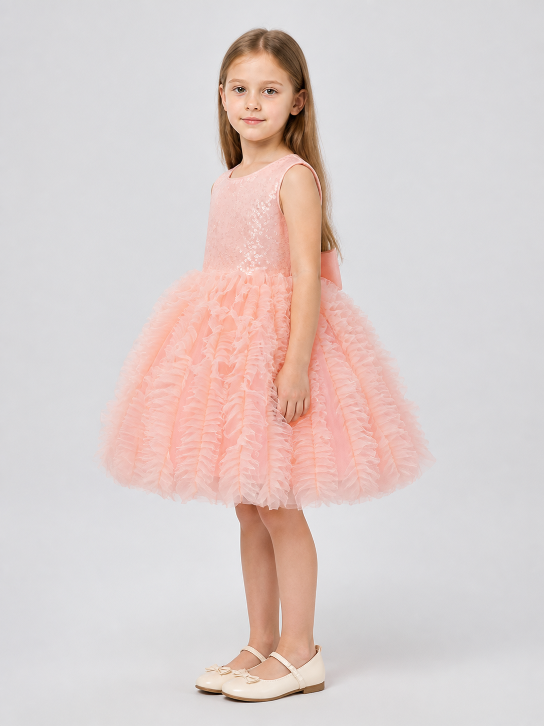 Sequin Princess Party Dress side view