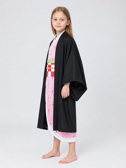 Japanese-Style Costume: Kimono, Cape, and Obi Belt