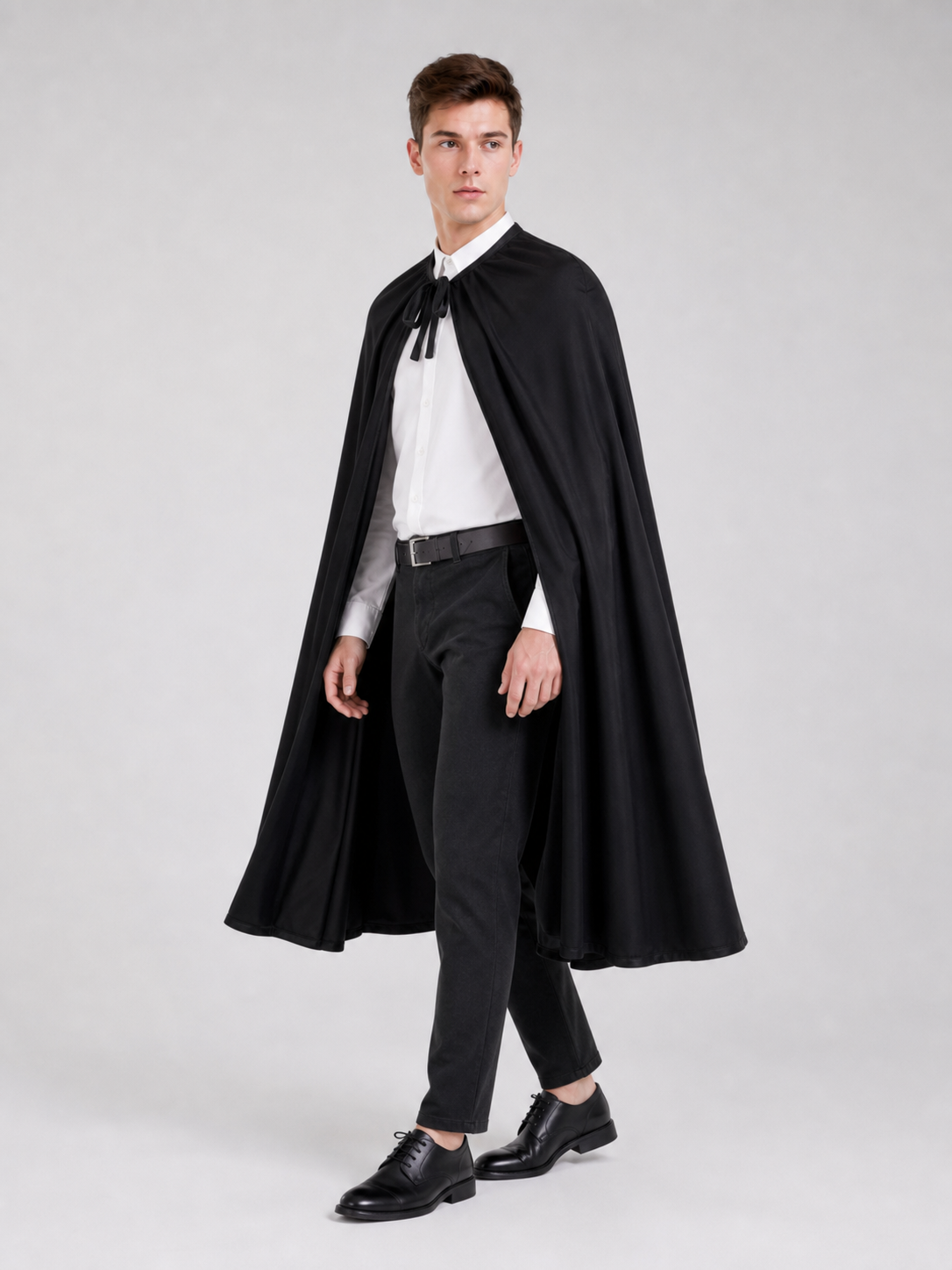 Black Long Cape for Halloween and the Stage