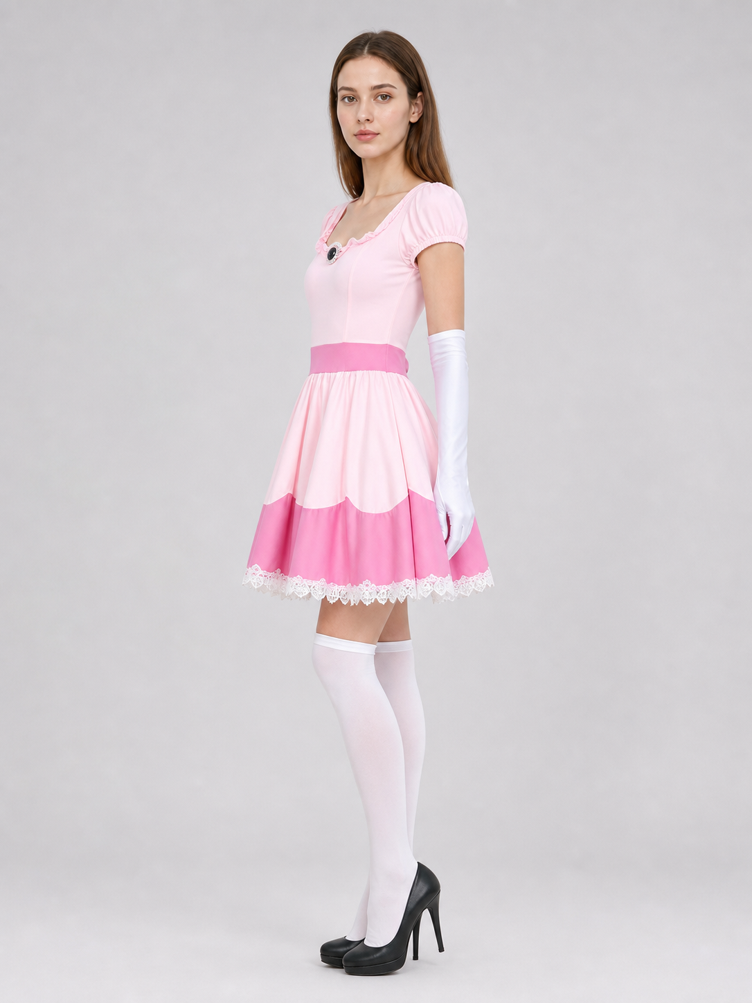 Princess Costume with Dress and Crown