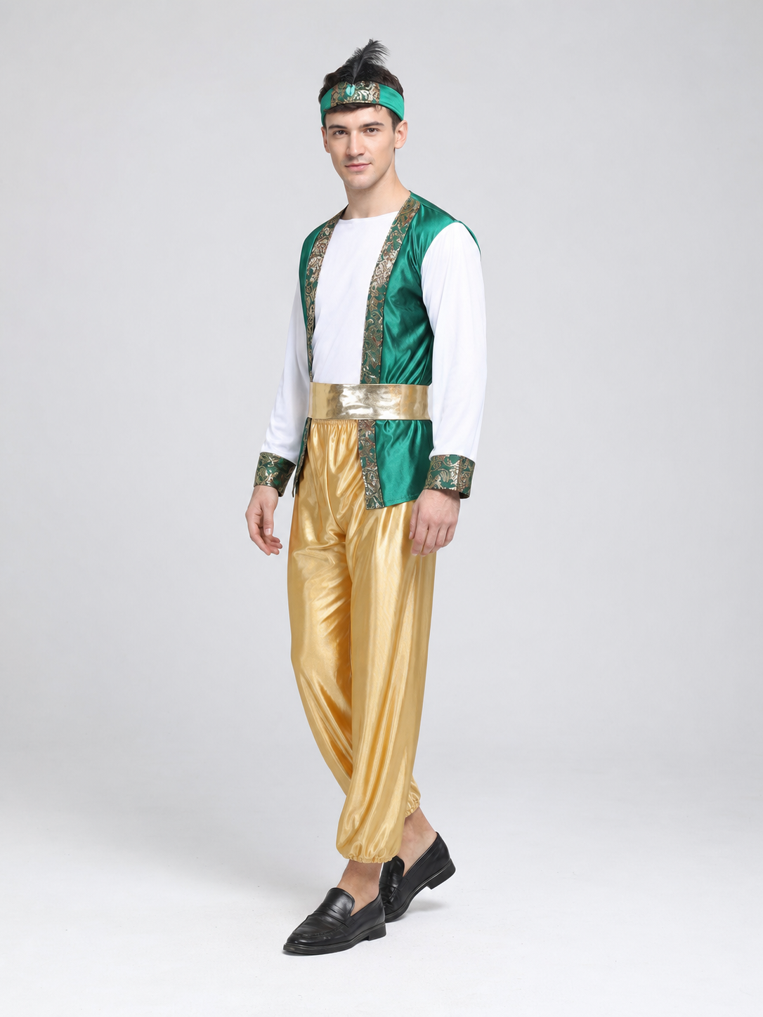 Aladdin Carnival Costume with Vest and Harem Pants