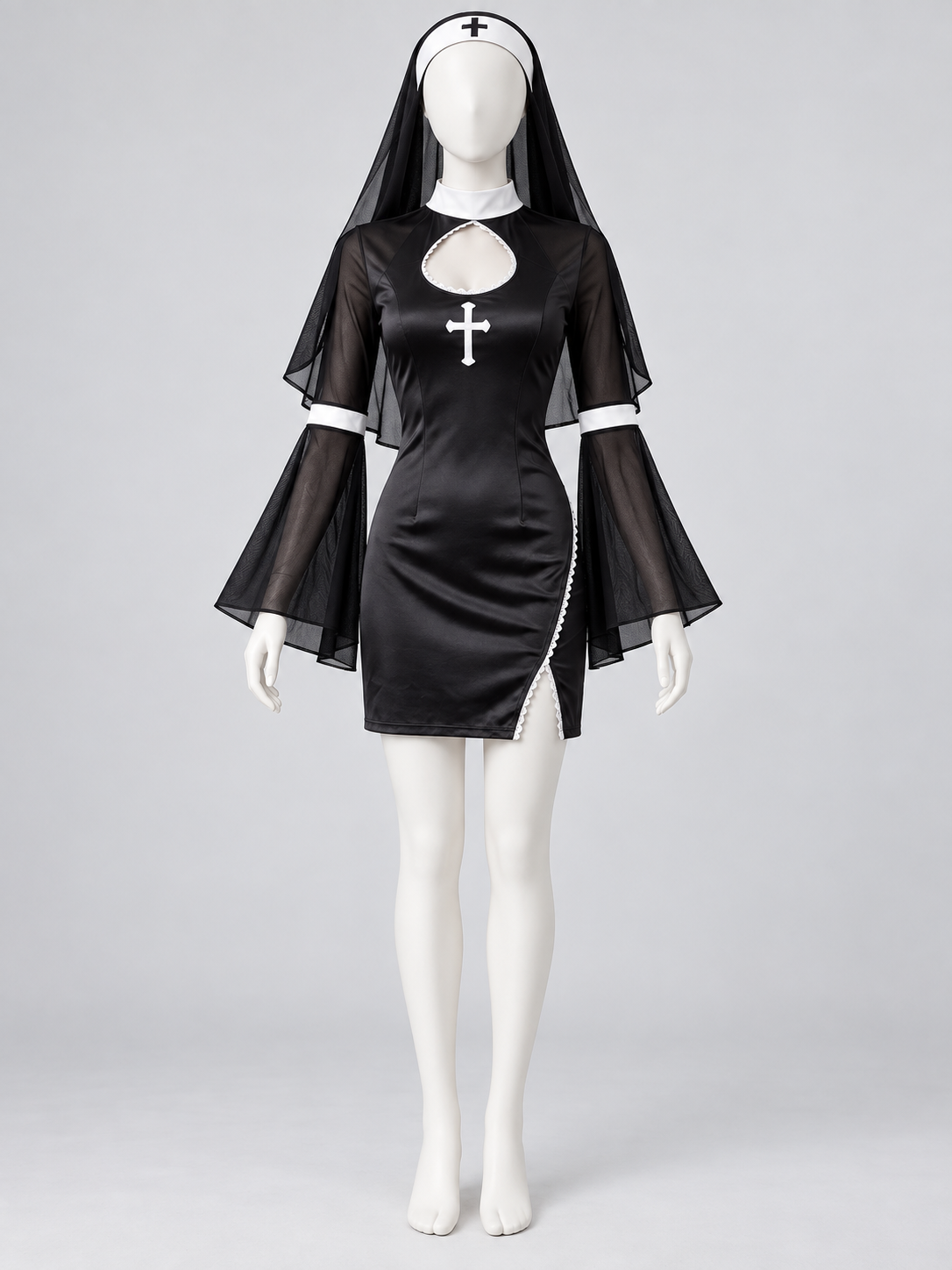 Nun Costume with White Cross
