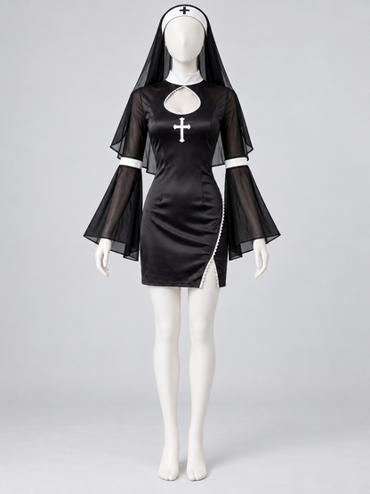 Nun Costume with White Cross