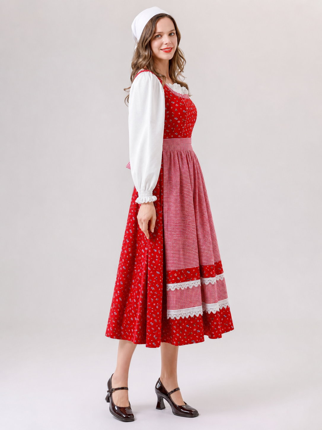 Retro Little Red Riding Hood Cosplay Dress
