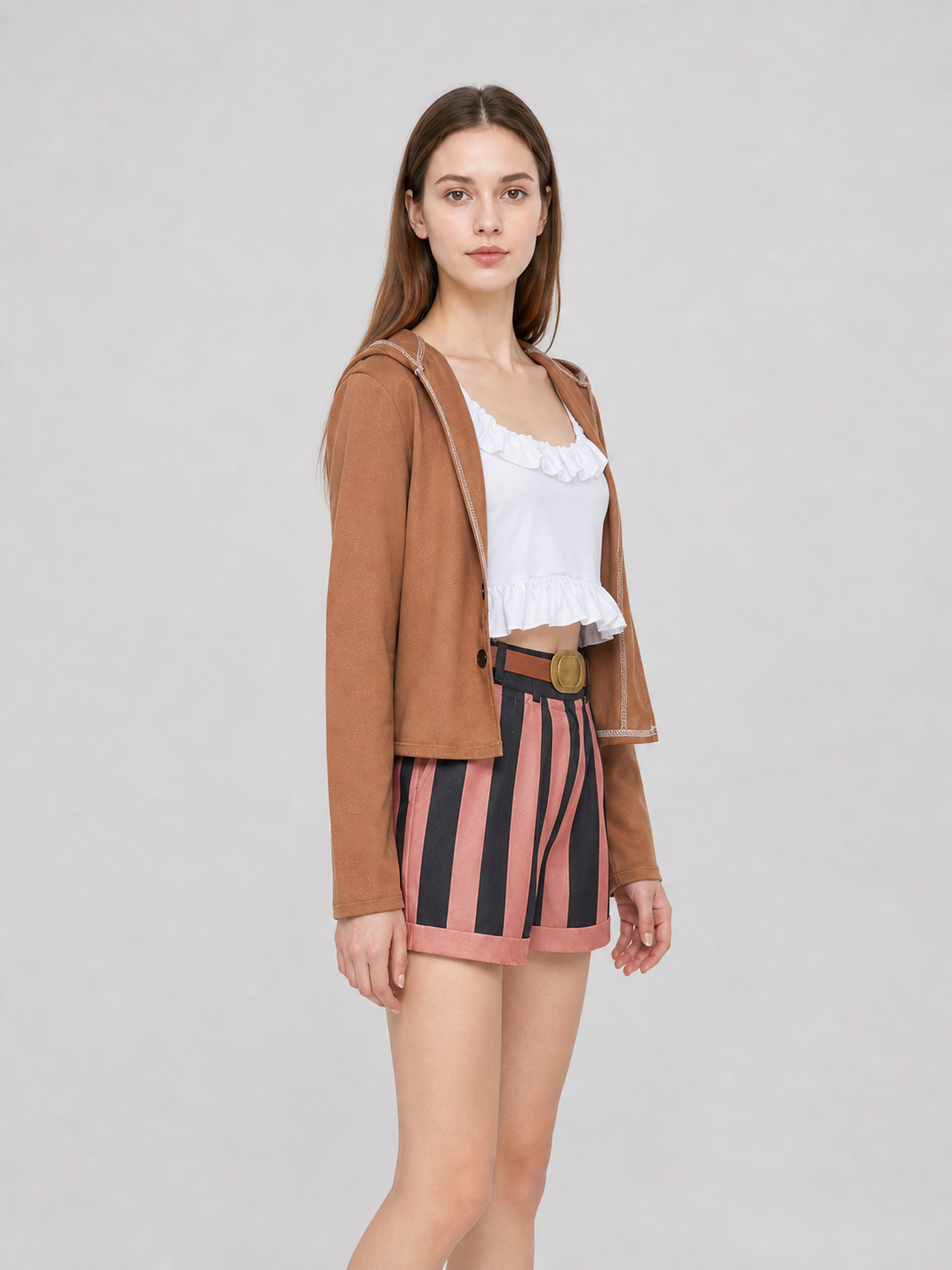 Poni cosplay costume from One Piece with jacket and shorts