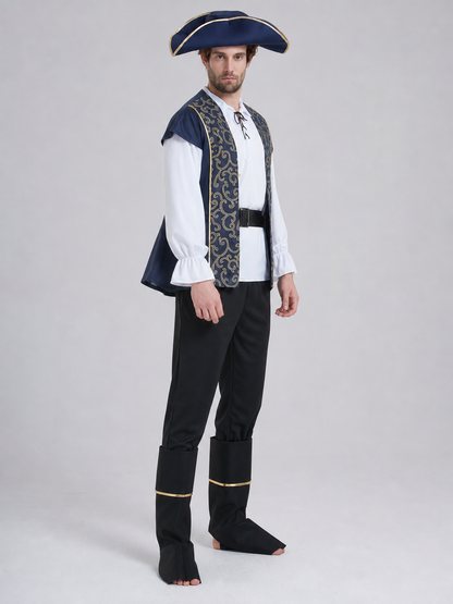 Pirate Costume with Hat and Accessories