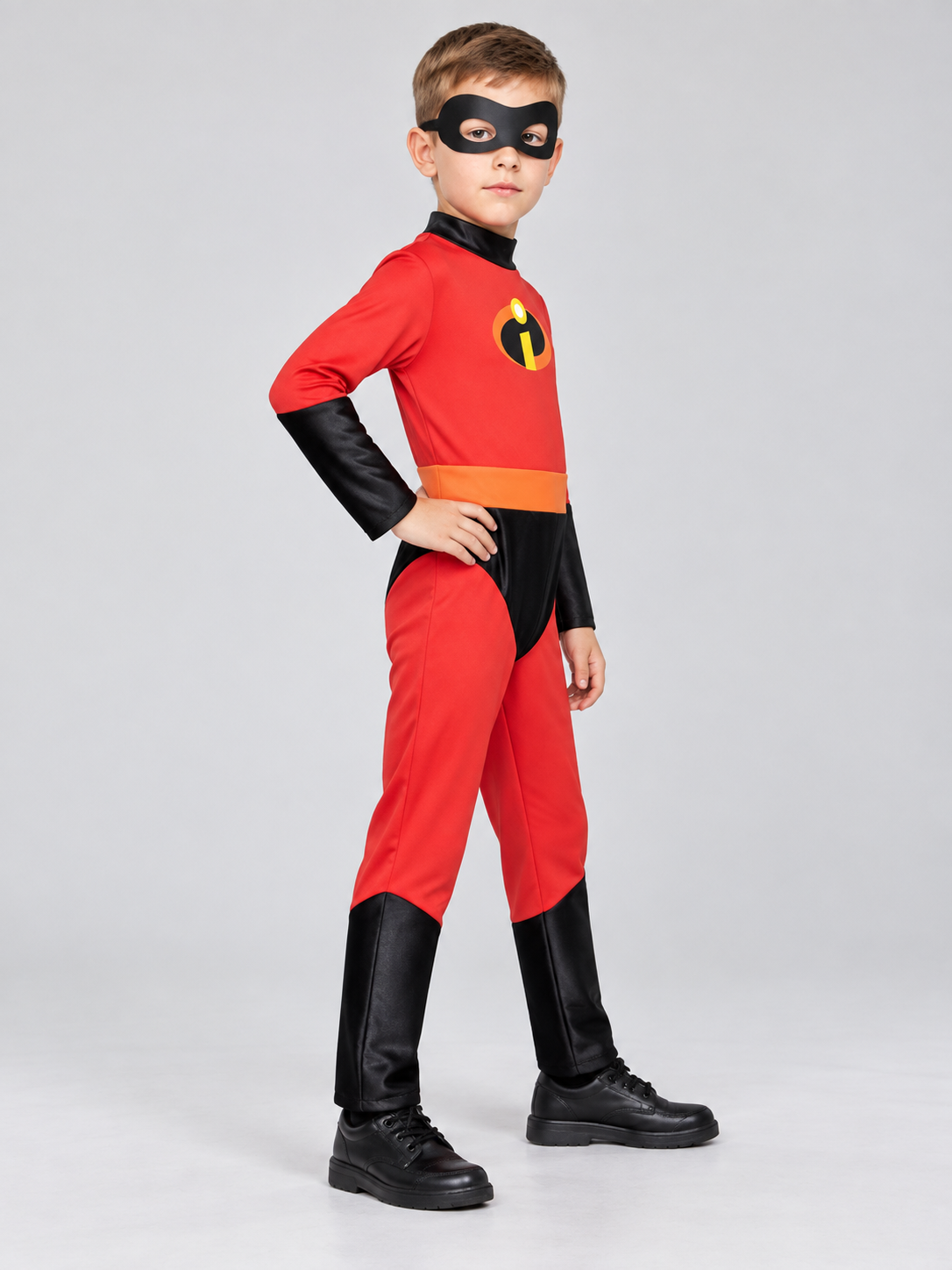 Kids' Superhero Carnival Costume, Red with Mask