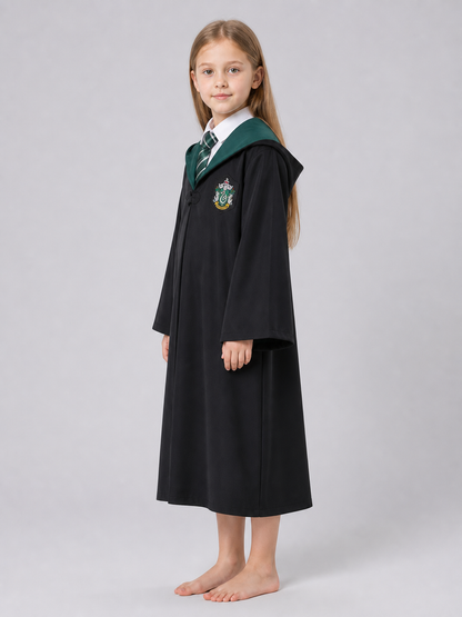 Wizard Costume: Hooded Robe with Tie