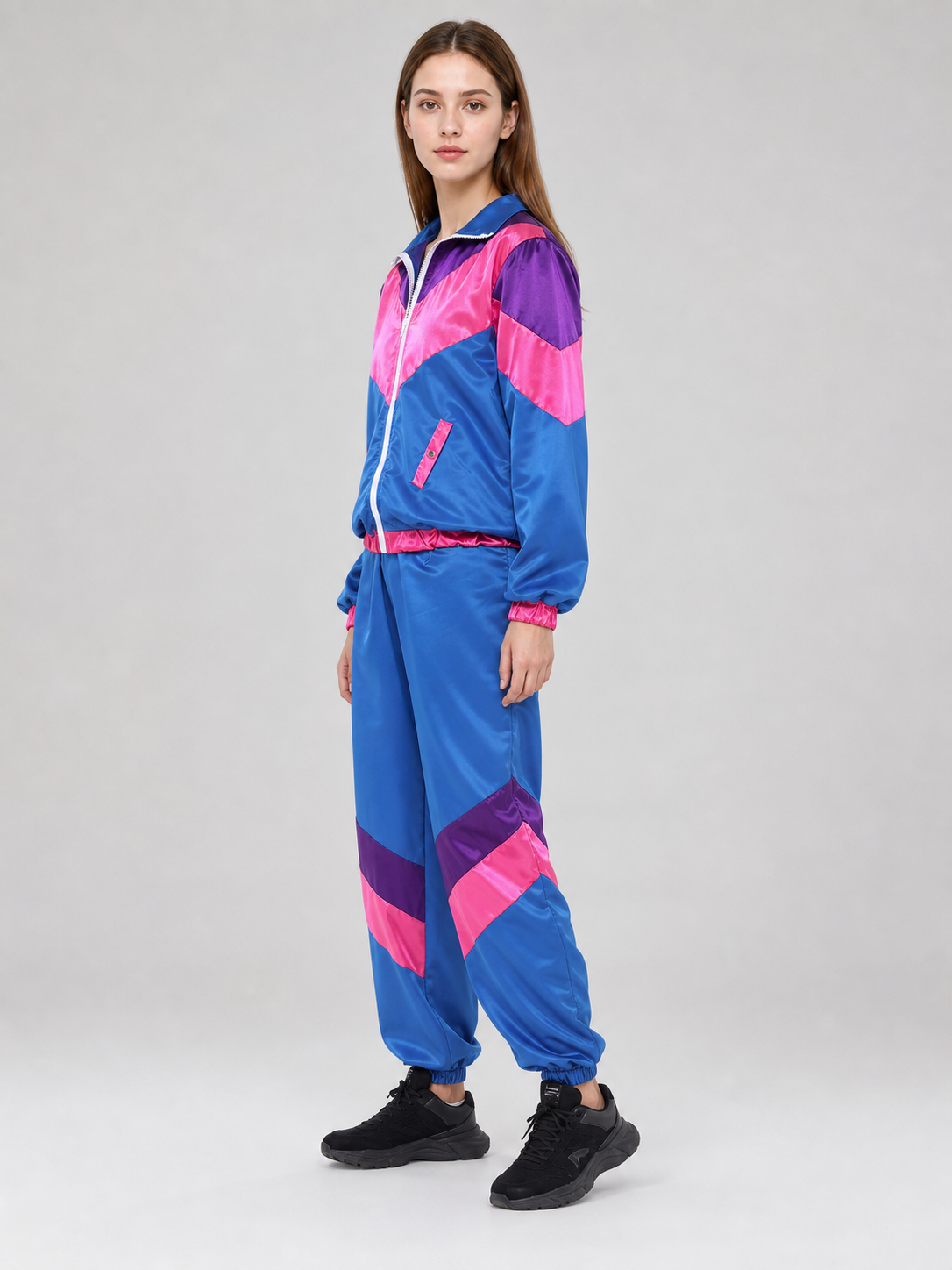 Performance costume: jacket and pants, retro style side view
