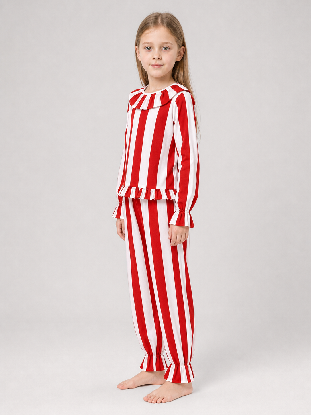 Red and White Clown Cosplay Costume, 2-Piece