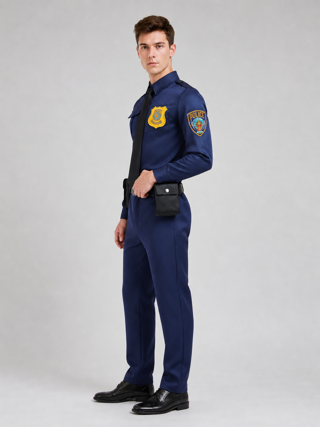 Nick Fox Cosplay Costume, Police Uniform