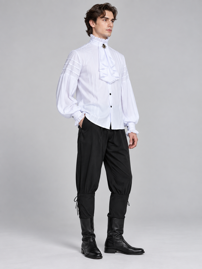 Retro-Style Vampire Costume: Shirt, Pants, Accessory