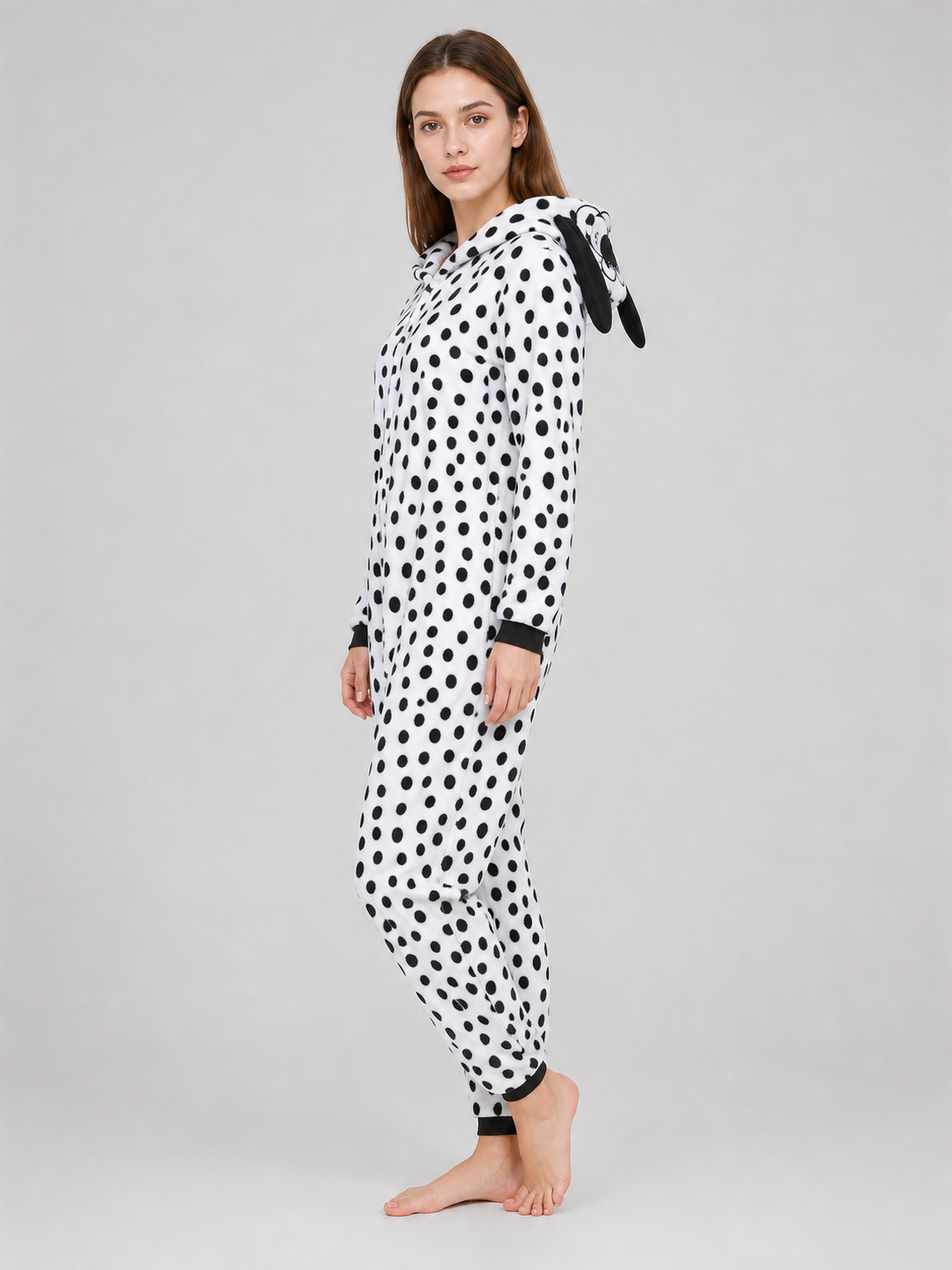 Dalmatian Kigurumi with Hood, One-Piece Costume